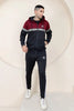 Adi Maroon Black Liner Tracksuit