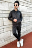 Black Men Adi Imported 3D Printed Tracksuit