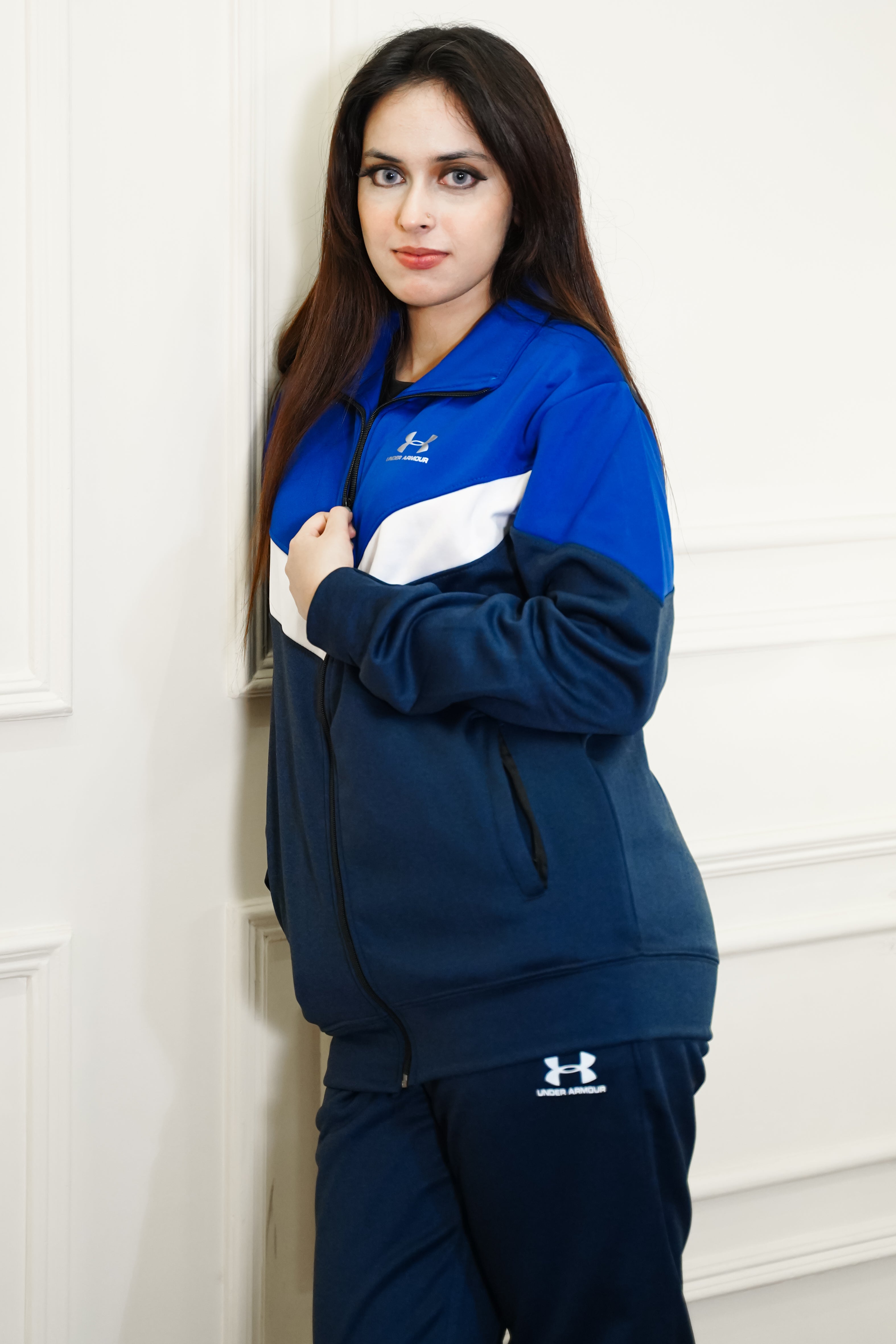 UA Navy Blue Comfy Tracksuit Fusions Flare