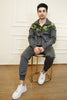 Men NK Grey Camouflage Tracksuit